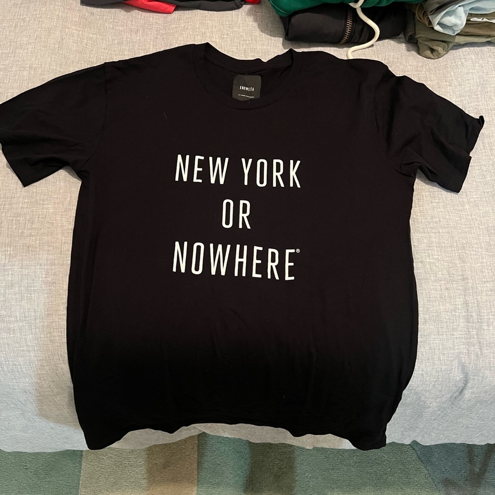 New York Or Nowhere Black Tee